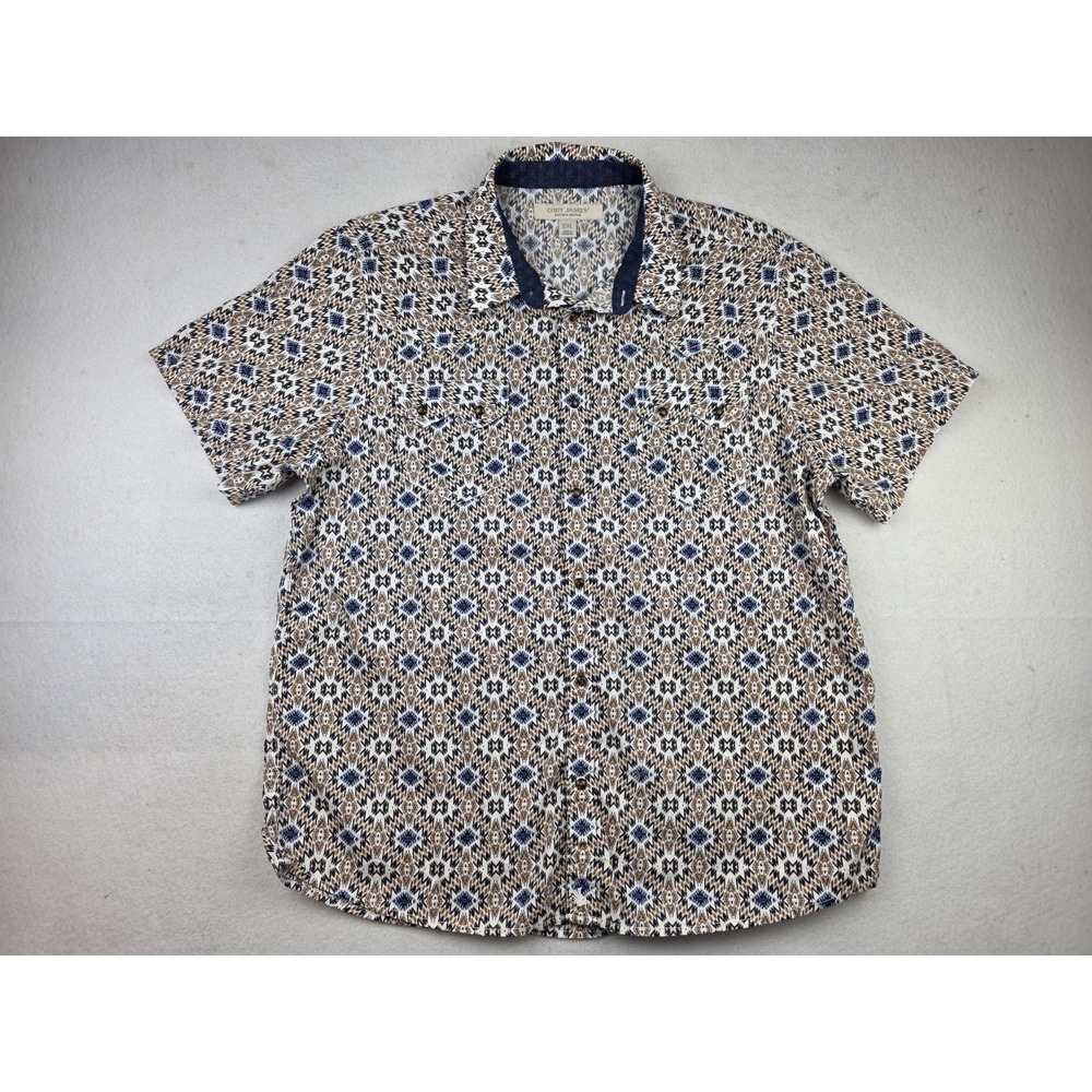 Cody James Men's High Plains Southwestern Print Pearl Snap Western Shirt‎ Sz 2XL